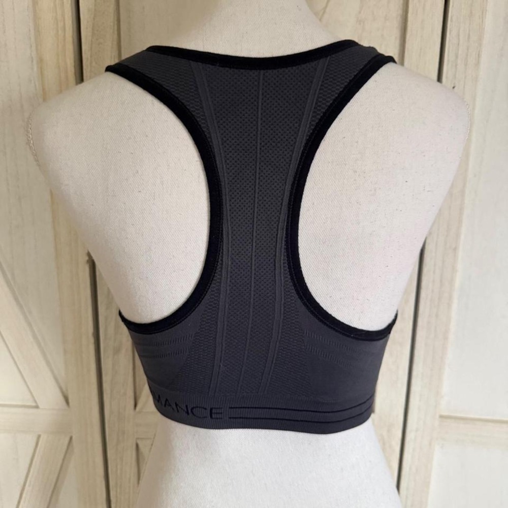 Calvin Klein Performance Womens Reversible Racerback Sports Bras Black Grey XS/S - Picture 3 of 5